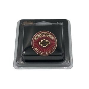 Harley Davidson Museum 120th Round Cloisonné Pin New in Package Red